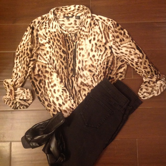 Unique Spectrum Tops - Unique Spectrum XL Tunic Animal Leopard Print 🐆